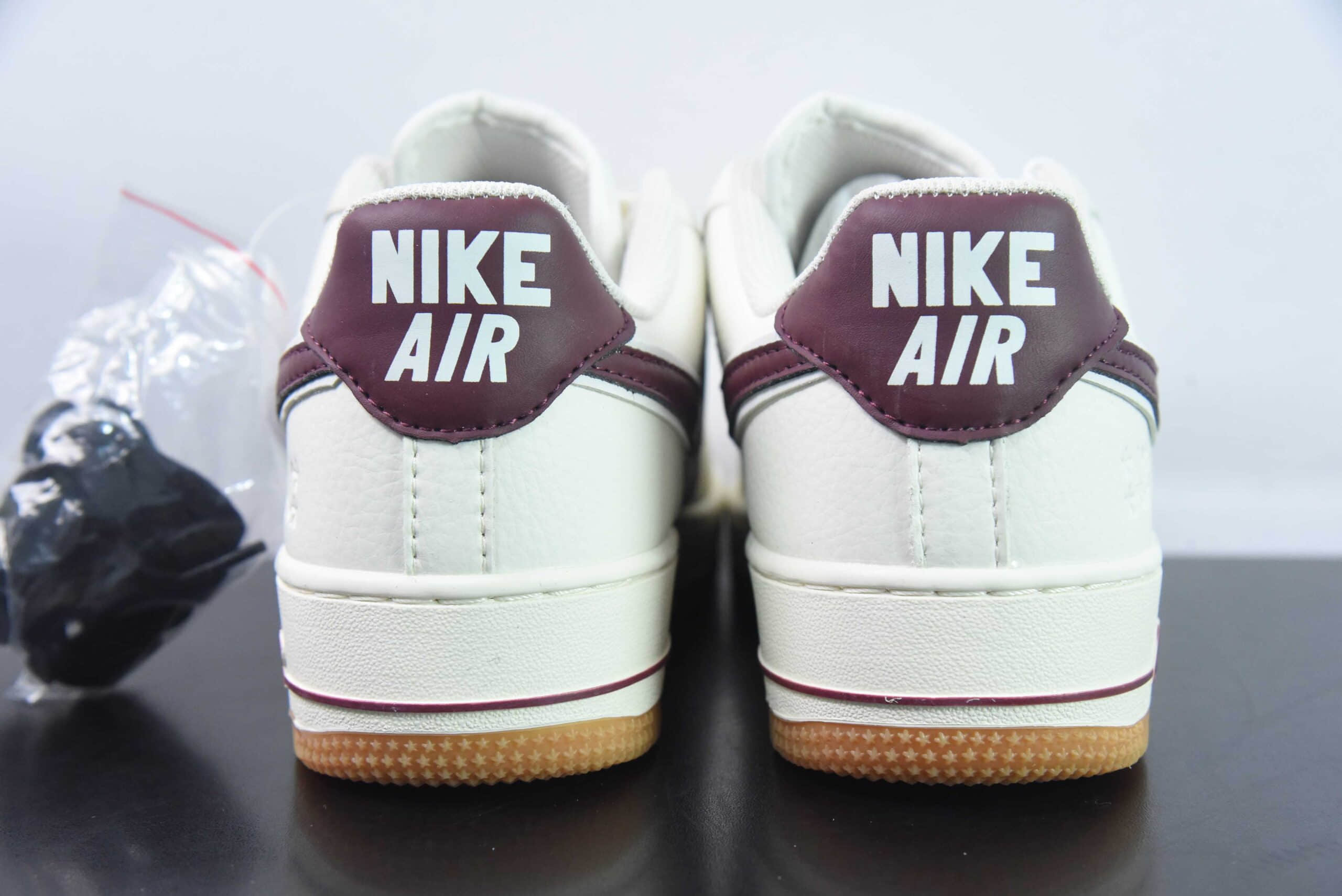 耐克Nike Air Force 1 ‘07 Low 40周年米酒红空军一号低帮休闲板鞋纯原版本 货号：WA0531-308