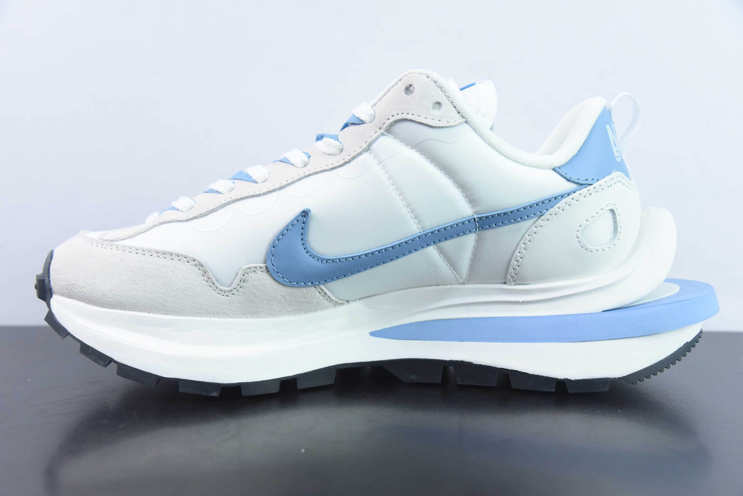 耐克Nike Sacai x VaporWaffle sacai 华夫3.0 灰白蓝低帮运动休闲走秀鞋纯原版本 货号：DD1875-112  