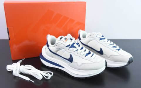 耐克Nike Sacai x Nk VaporWaffle 华夫3.0走秀款海军蓝运动休闲鞋纯原版本 货号：DD1875-109