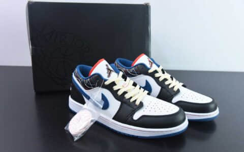 乔丹Air Jordan AJ1 Low蓝黑刺子绣低帮文化篮球鞋纯原版本 货号：FV3622-141