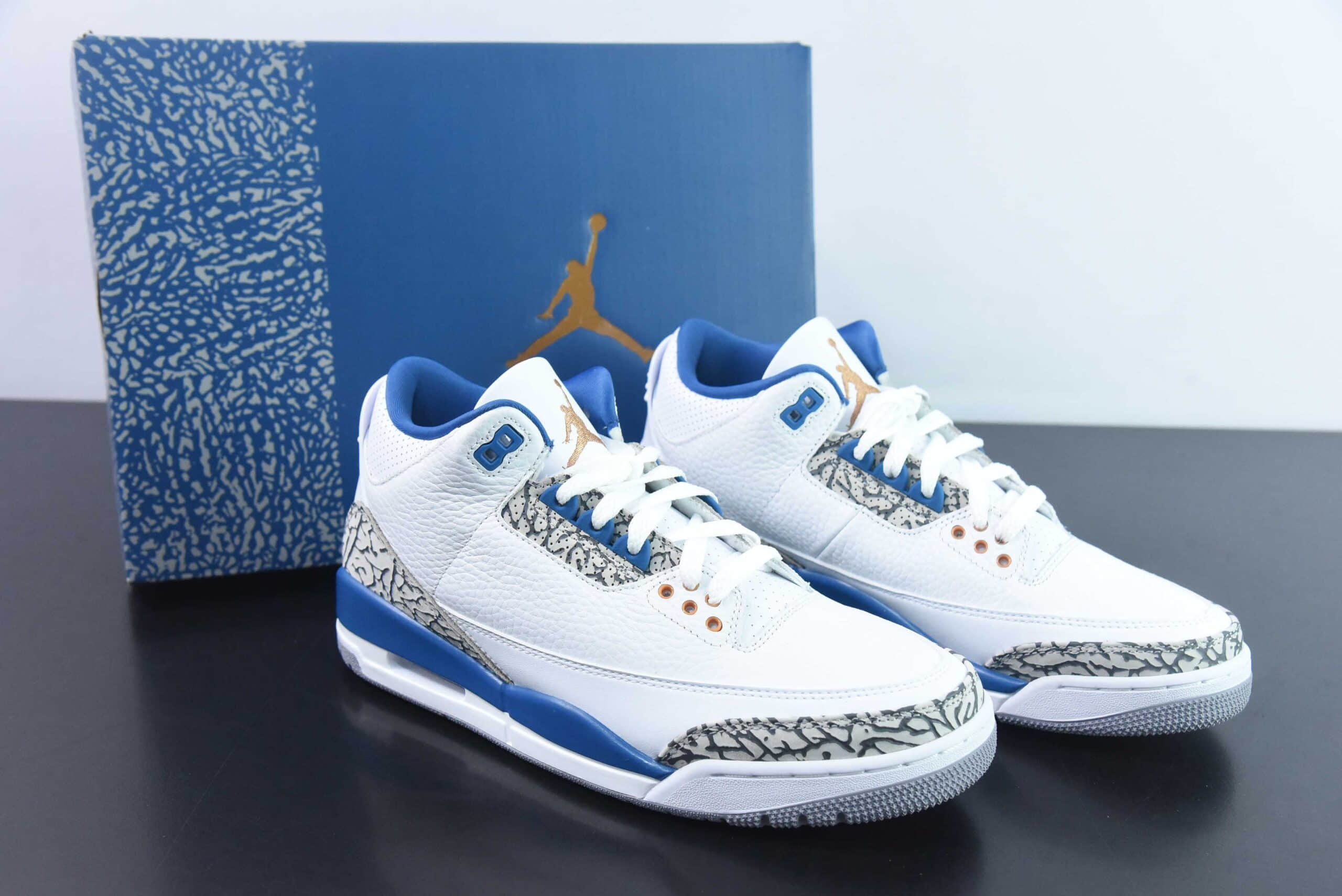 乔丹Air Jordan 3 Retro Midnight Navy AJ3午夜蓝水泥男子文化篮球鞋纯原版本 货号：CT8532-140