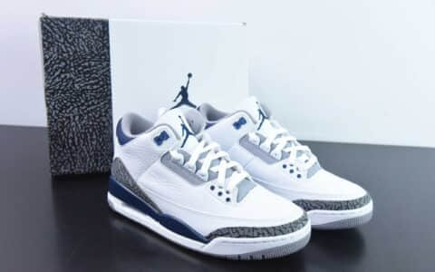 乔丹Air Jordan 3 Retro Midnight Navy AJ3海军蓝水泥男子文化篮球鞋纯原版本 货号：CT8532-140