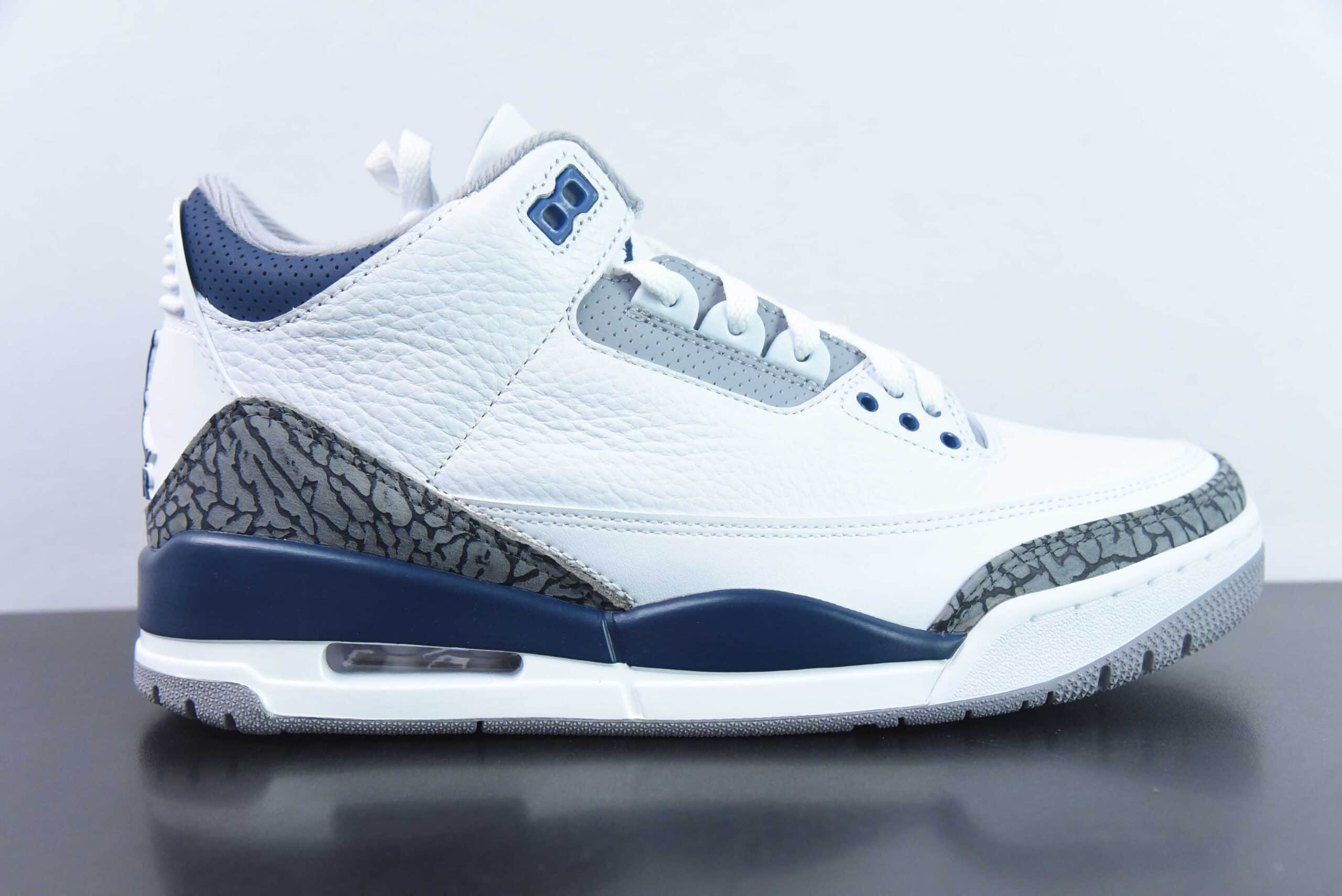 乔丹Air Jordan 3 Retro Midnight Navy AJ3海军蓝水泥男子文化篮球鞋纯原版本 货号：CT8532-140