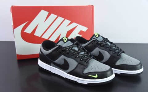 耐克Nike SB Dunk LowBlack Grey Green Strike黑灰迷你小钩扣篮系列低帮休闲运动滑板板鞋纯原版本 货号：FQ2205-001