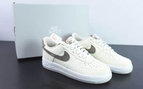 耐克Nike Air Force 1 AF1米白棕绿空军一号低帮休闲板鞋纯原版本 货号：FN5832-101