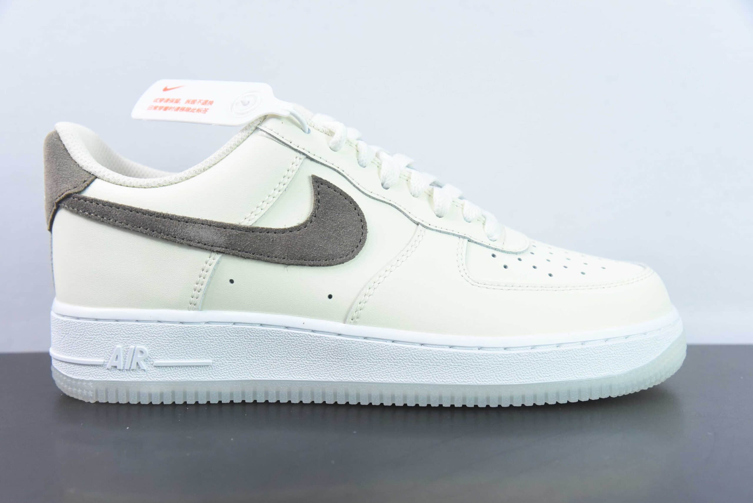 耐克Nike Air Force 1 AF1米白棕绿空军一号低帮休闲板鞋纯原版本 货号：FN5832-101