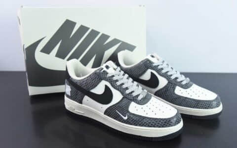 耐克NIke Air Force 1 '07 Low “UN联名黑纹蟒”空军一号低帮休闲板鞋纯原版本 货号：BS9055-829