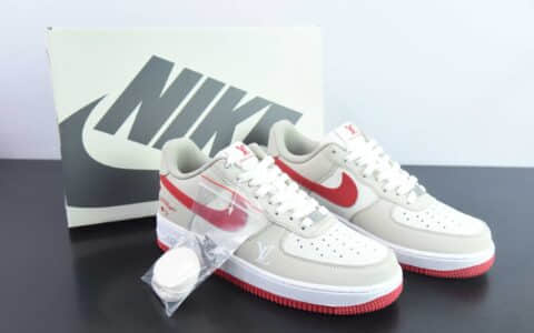 耐克NIke Air Force 1 '07 Low “LV联名爱心情人节”空军一号低帮休闲板鞋纯原版本 货号：BS9055-722