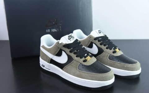 耐克Nike Air Force 1 Low 军绿白勾空军一号低帮运动休闲板鞋纯原版本 货号：AV0383-225