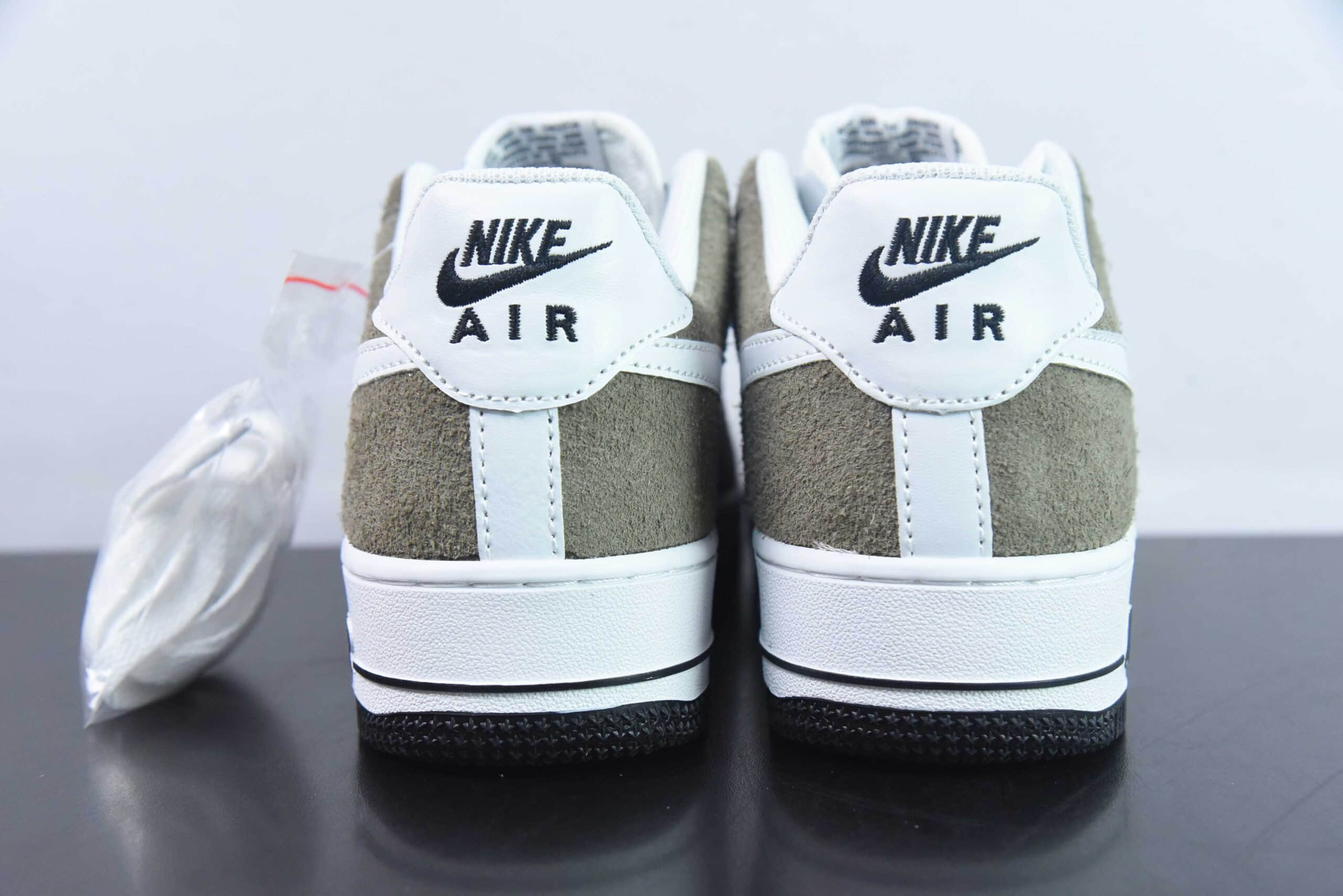 耐克Nike Air Force 1 Low 军绿白勾空军一号低帮运动休闲板鞋纯原版本 货号：AV0383-225