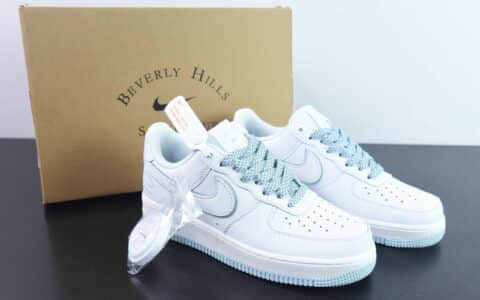 耐克Nike Air Force 1 Low 白蓝联名满天星空军一号低帮运动休闲板鞋纯原版本 货号：NS0517-001