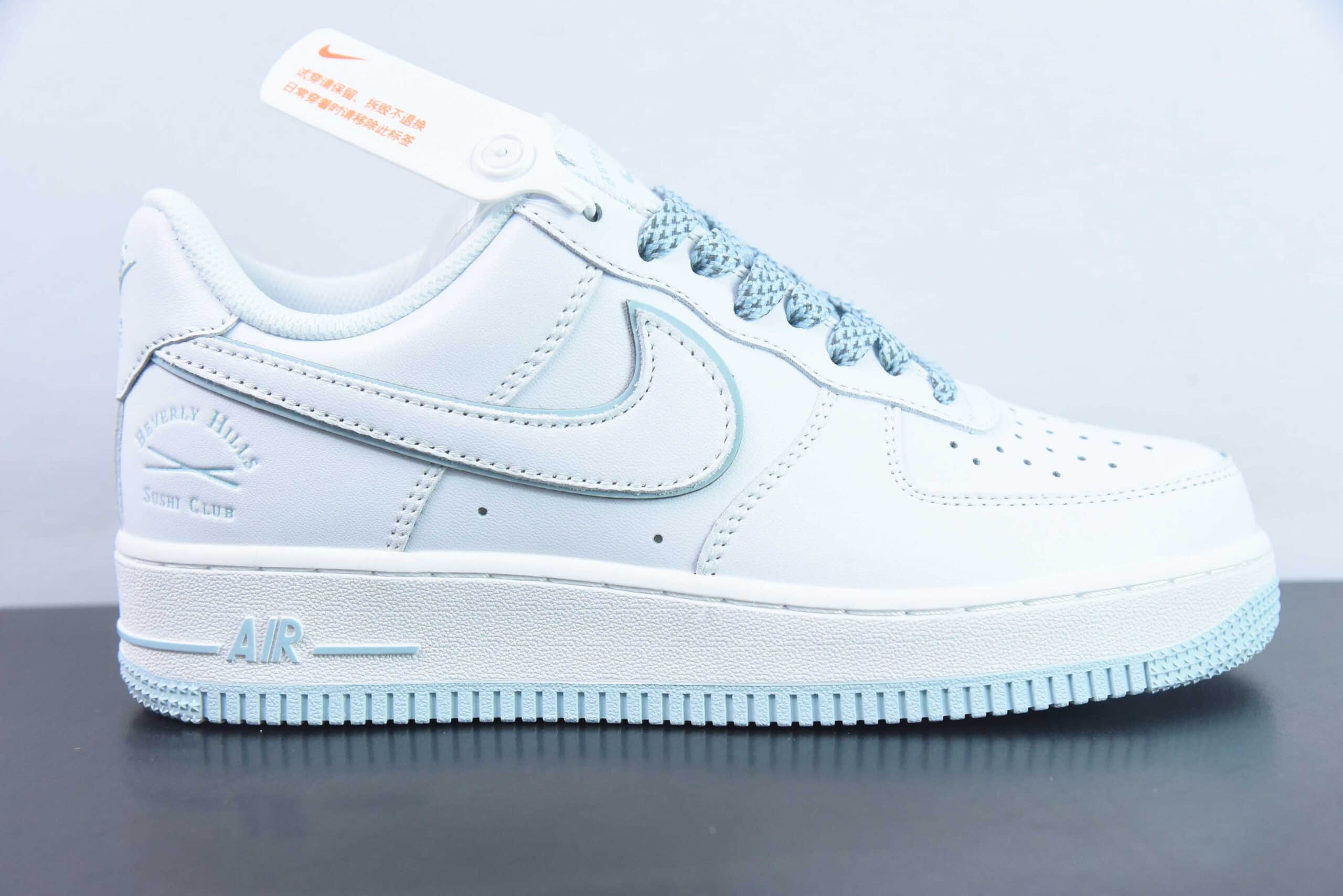 耐克Nike Air Force 1 Low 白蓝联名满天星空军一号低帮运动休闲板鞋纯原版本 货号：NS0517-001