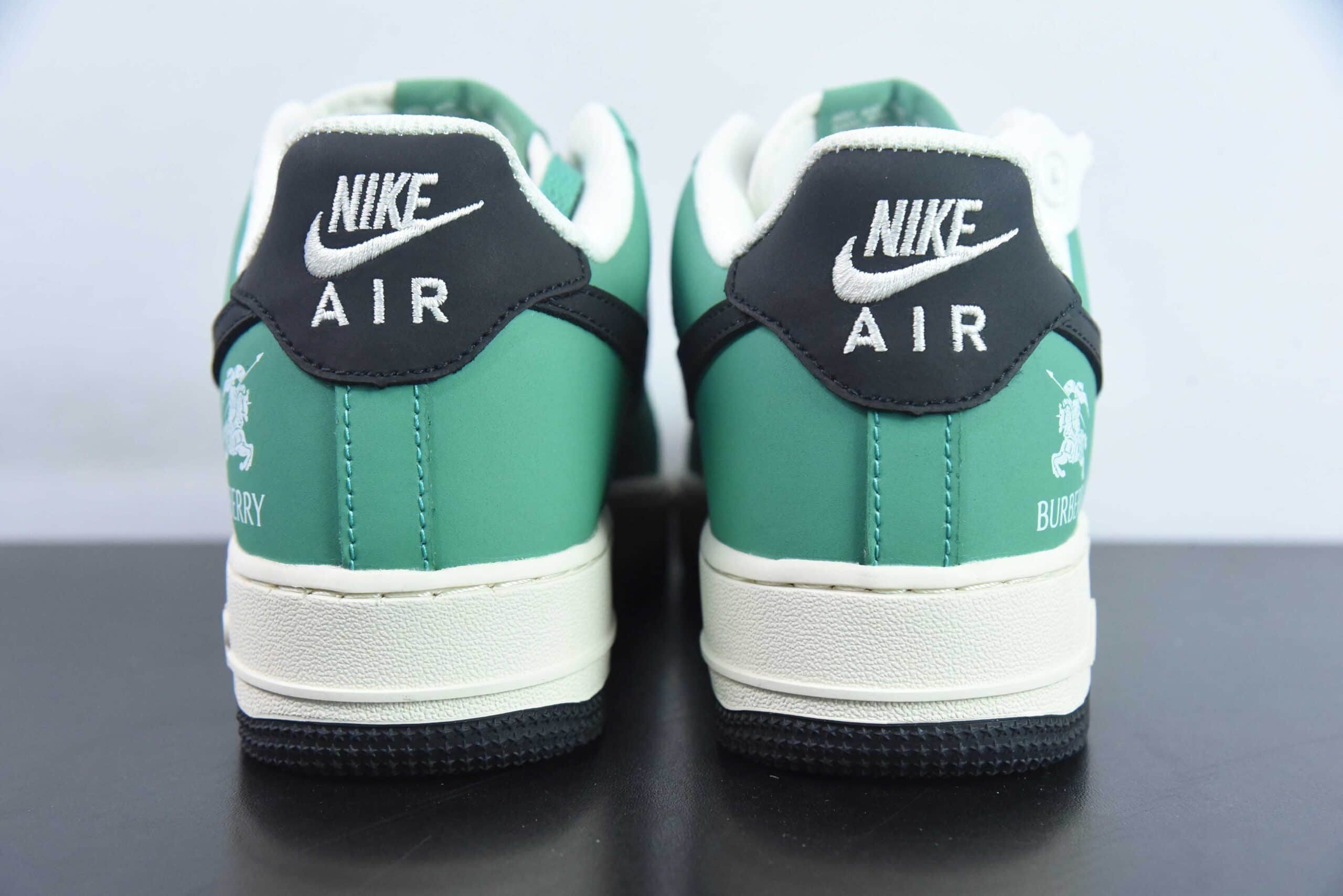 耐克Nike Air Force 1 ‘07 Low 巴宝莉联名青春活绿空军一号低帮休闲板鞋纯原版本 货号：BS9055-708