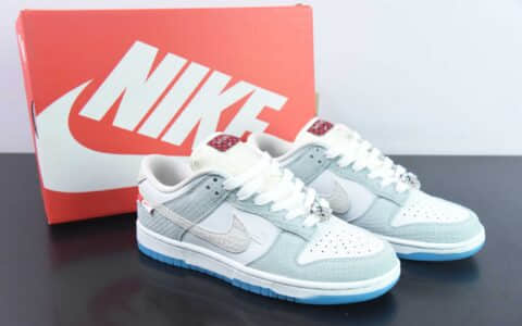 耐克Nike SB Dunk Low LXYear of the Dragon龙年青绿米白蓝珠宝扣篮系列低帮休闲运动滑板板鞋纯原版本 货号：FZ5065-111