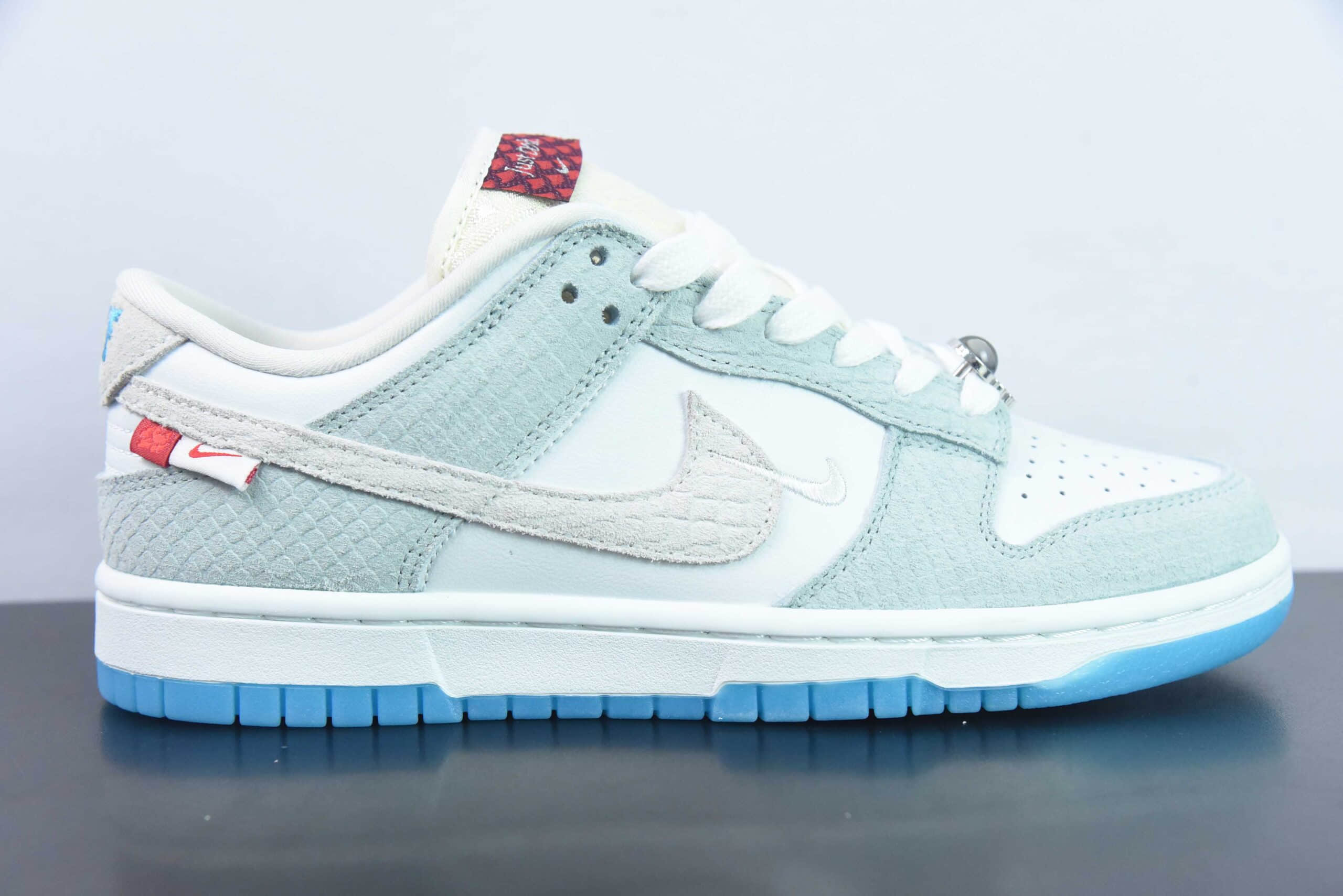 耐克Nike SB Dunk Low LXYear of the Dragon龙年青绿米白蓝珠宝扣篮系列低帮休闲运动滑板板鞋纯原版本 货号：FZ5065-111