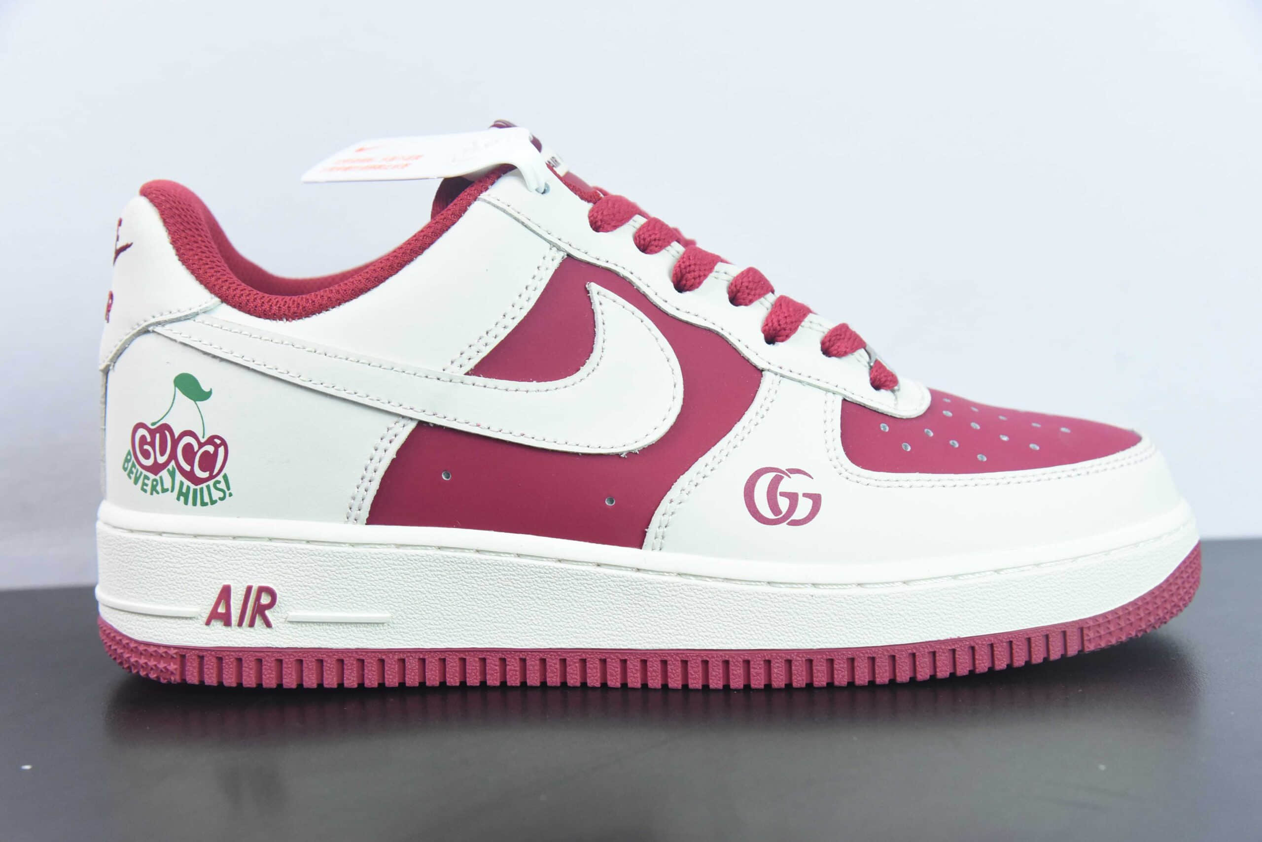 耐克NIke Air Force 1 '07 Low “古驰联名樱桃情人节”空军一号低帮休闲板鞋纯原版本 货号：BS9055-702