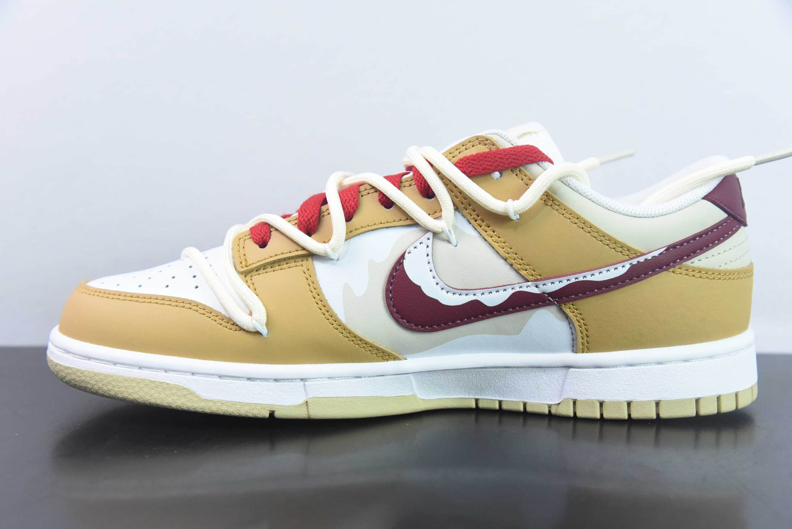 耐克Nike Dunk Low 姜饼人杏仁色低帮耐磨复古运动休闲板鞋纯原版本 货号：DV0833-100