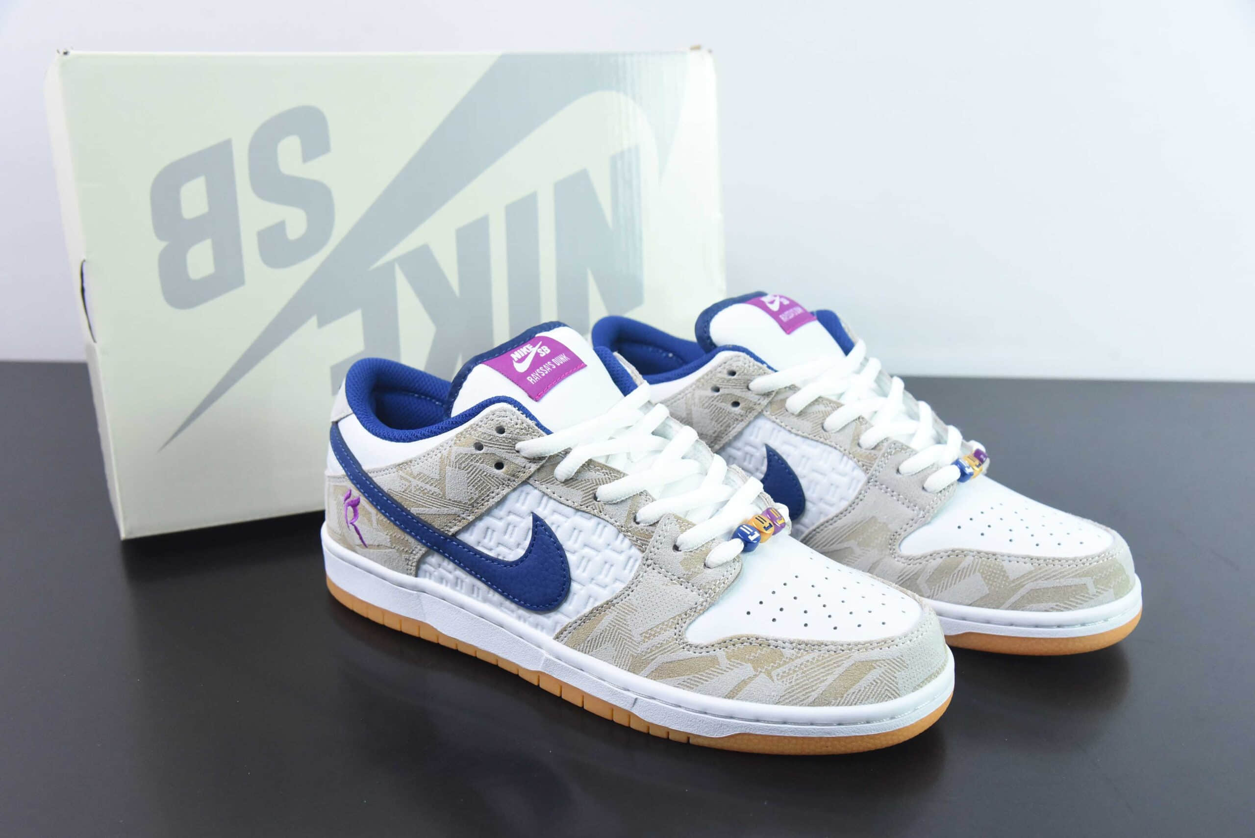 耐克Nike Rayssa Leal x NK SB Dunk Low AL瑞莎利尔联名紫白鸳鸯SB低帮休闲板鞋纯原版本 货号：FZ5251-001