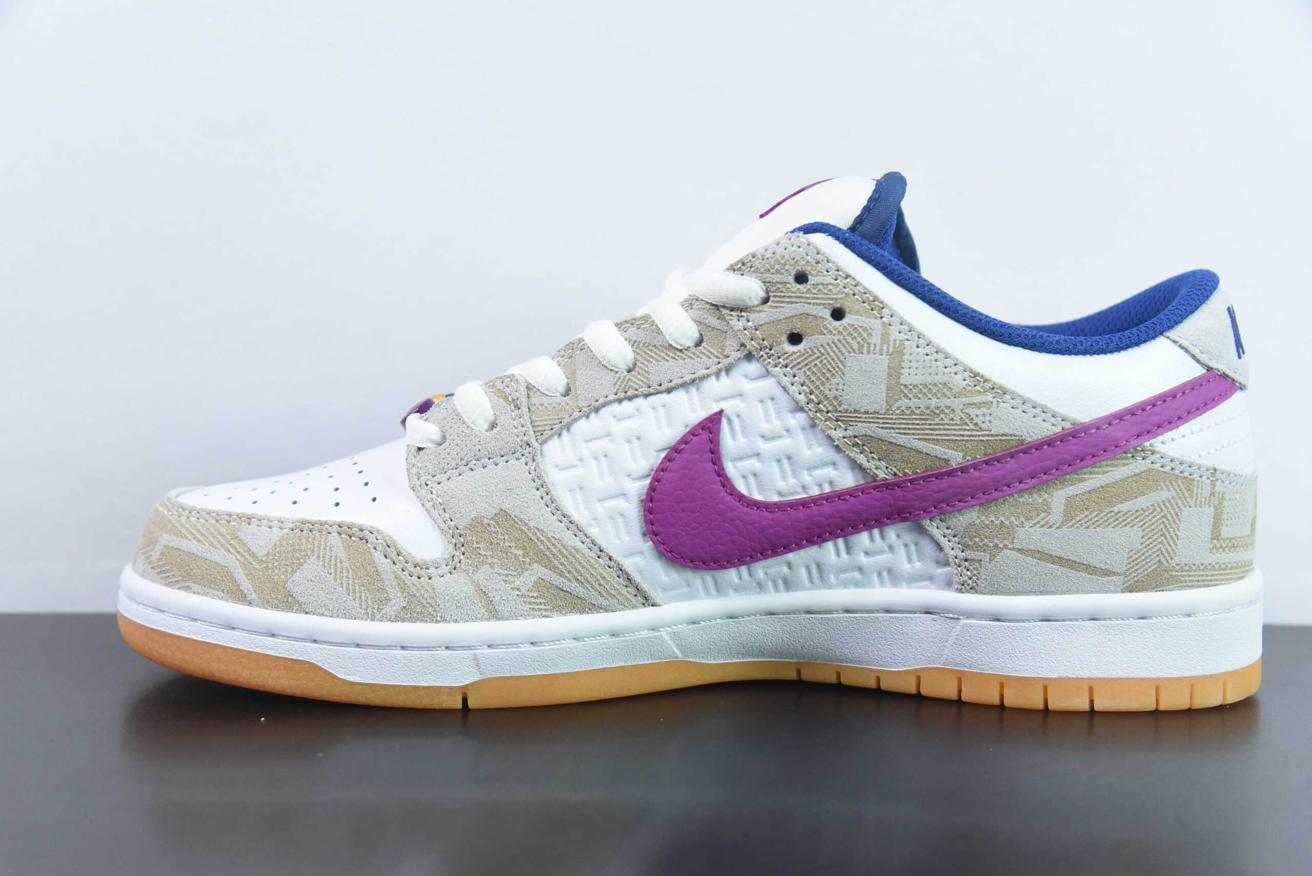 耐克Nike Rayssa Leal x NK SB Dunk Low AL瑞莎利尔联名紫白鸳鸯SB低帮休闲板鞋纯原版本 货号：FZ5251-001