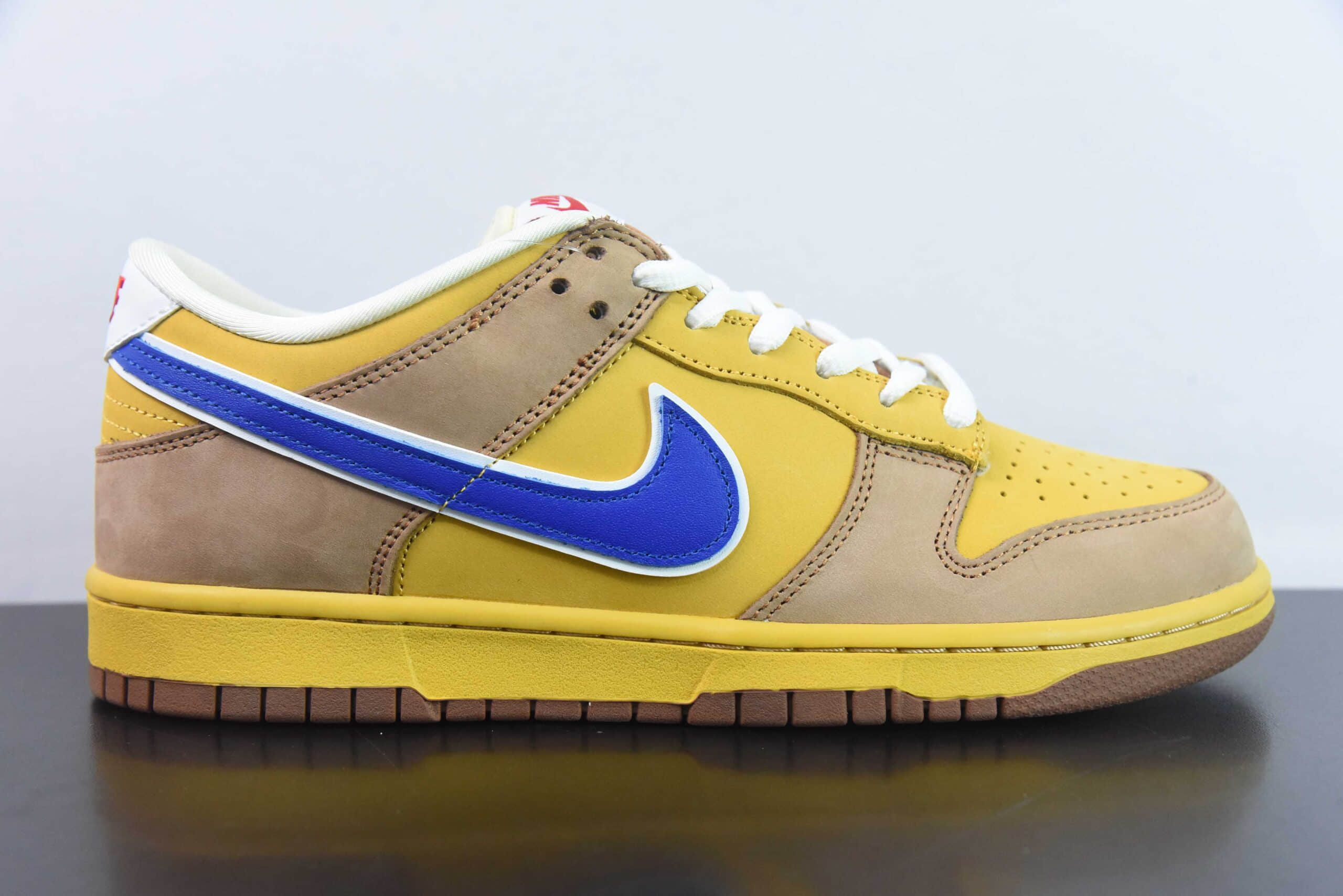 耐克Nike SB Dunk Low Pro 棕黄啤酒节SB低帮休闲滑板鞋纯原版本 货号：313170-741