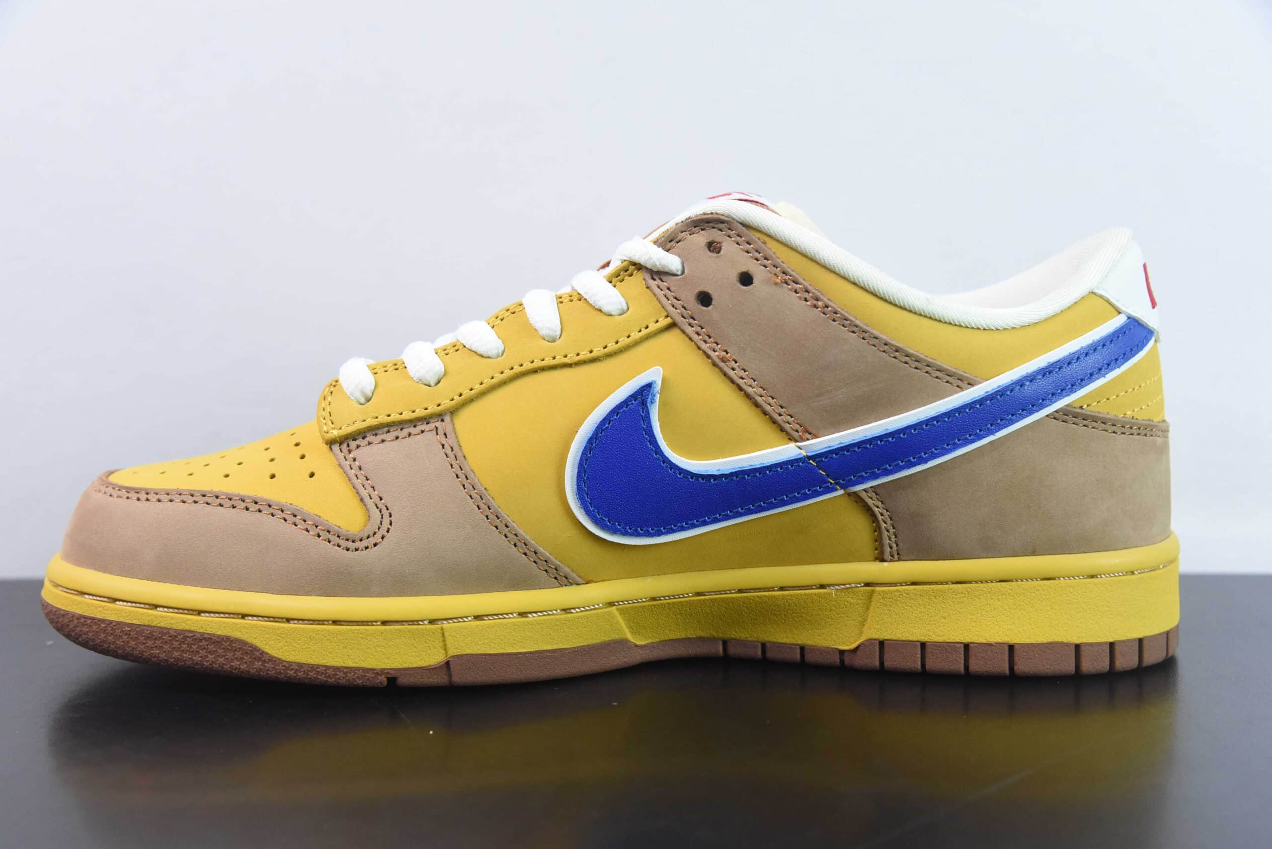 耐克Nike SB Dunk Low Pro 棕黄啤酒节SB低帮休闲滑板鞋纯原版本 货号：313170-741