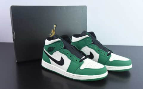 乔丹Air Jordan AJ1 Mid AJ1凯尔特人中帮文化篮球鞋纯原版本 货号：852542-301