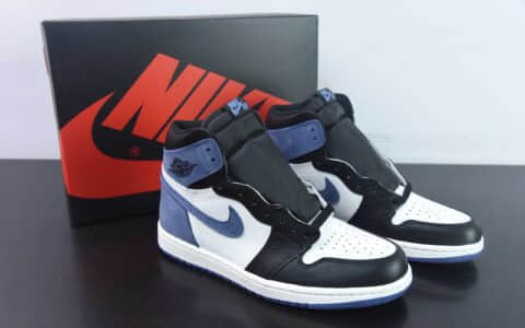 乔丹Air Jordan AJ1 Retro High AJ1六冠王贪玩蓝月高帮复古文化篮球鞋纯原版本 货号：555088-115