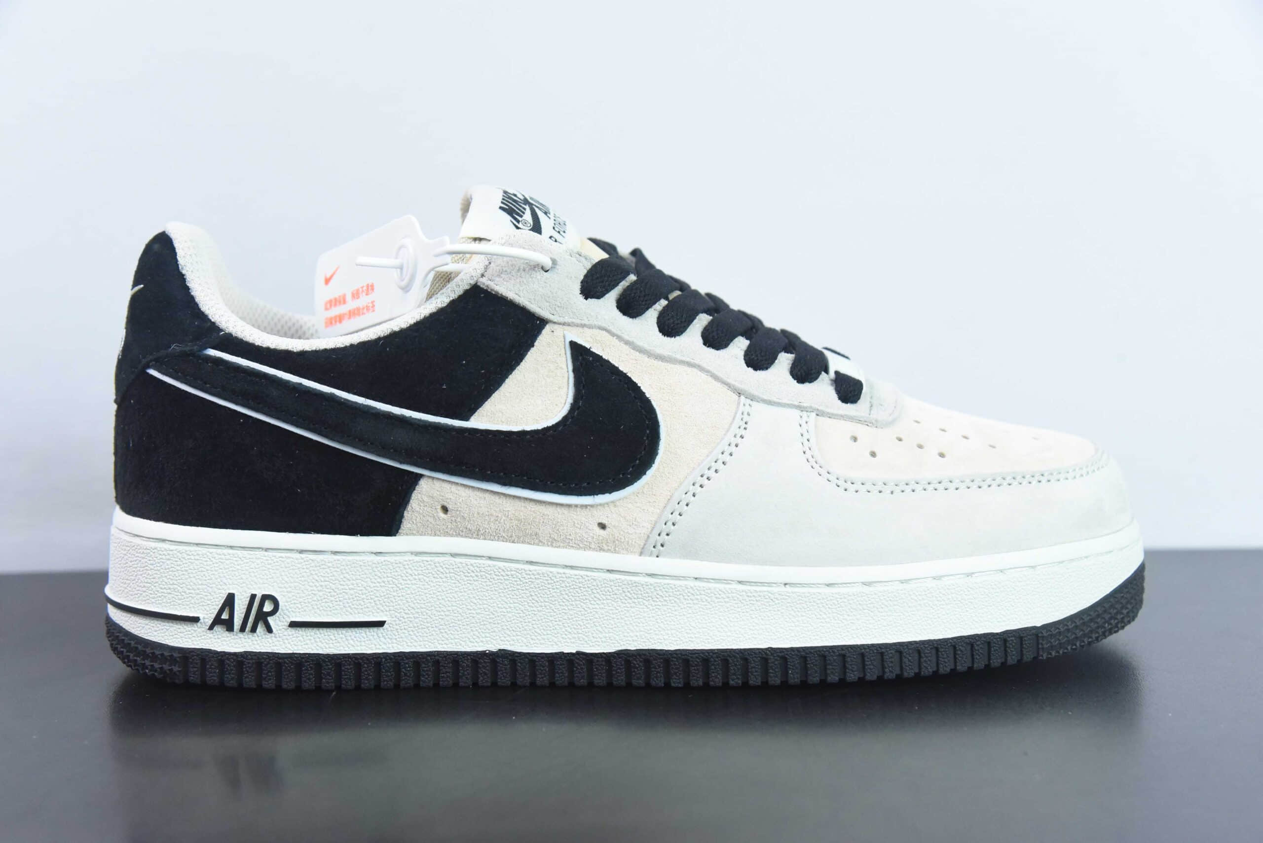 耐克Nike Air Force 1'07 Low 灰黑麂皮空军一号低帮休闲板鞋纯原版本 货号：LF8989-666