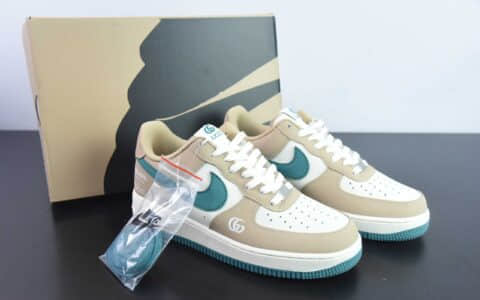 耐克NIke Air Force 1 '07 Low “古驰联名深绿玫瑰金”空军一号低帮休闲板鞋纯原版本 货号：BS9055-723