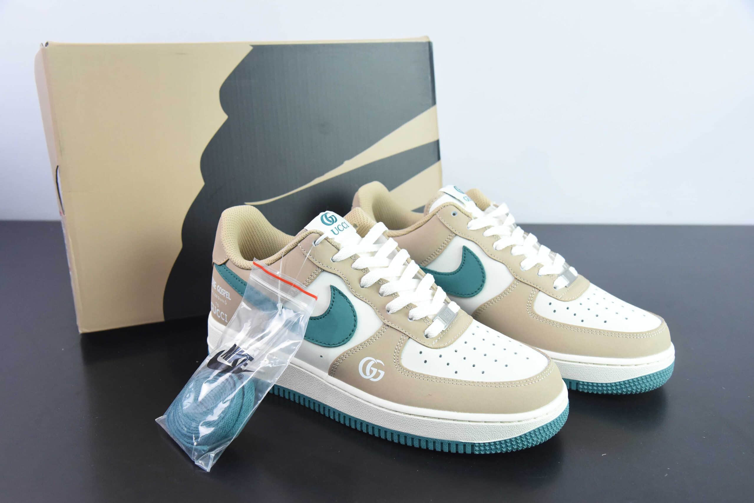 耐克NIke Air Force 1 '07 Low “古驰联名深绿玫瑰金”空军一号低帮休闲板鞋纯原版本 货号：BS9055-723 