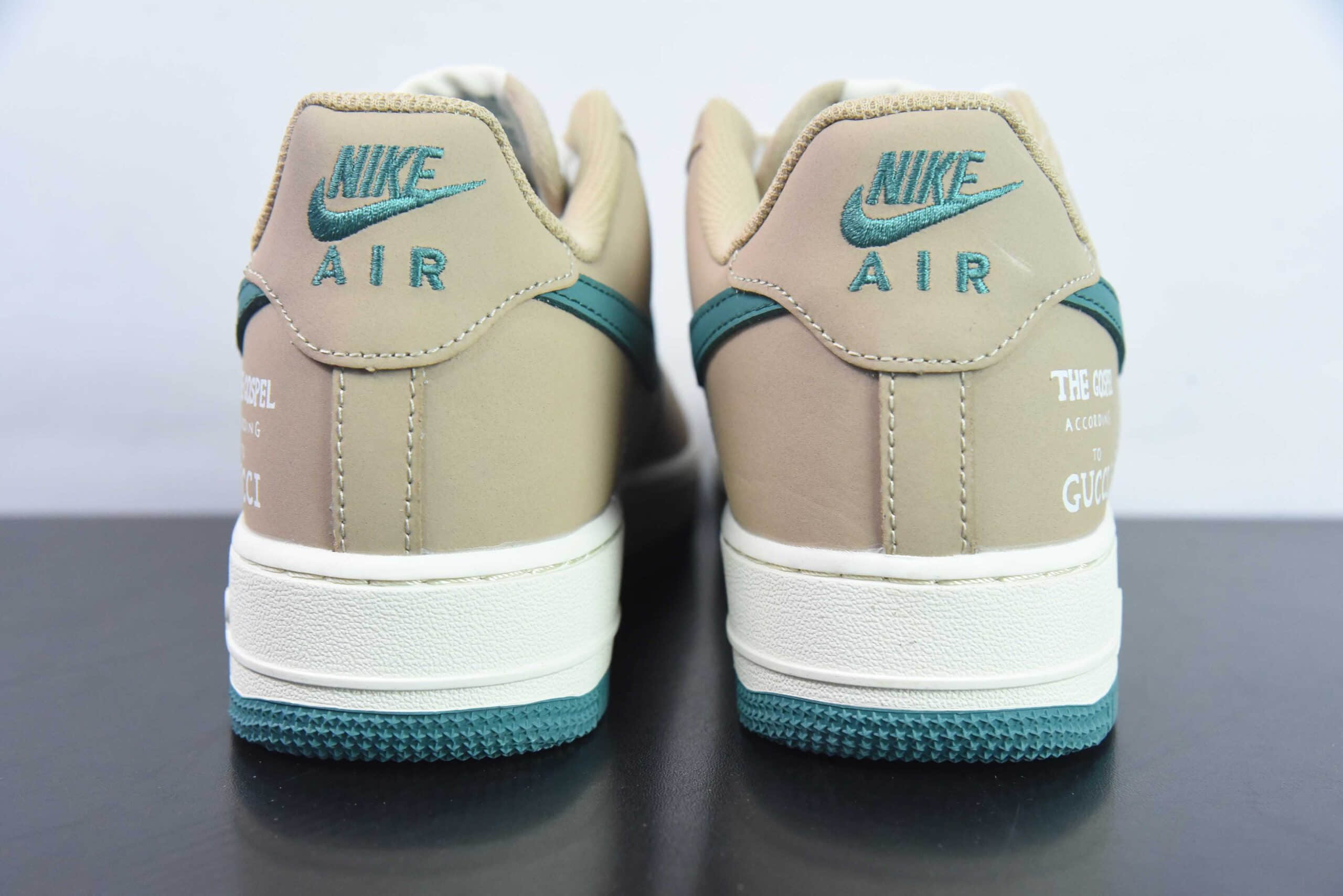 耐克NIke Air Force 1 '07 Low “古驰联名深绿玫瑰金”空军一号低帮休闲板鞋纯原版本 货号：BS9055-723 