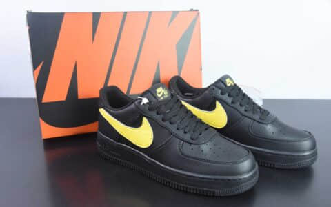 耐克Nike Air Force 1 AF1黑黄大勾空军一号低帮休闲板鞋纯原版本 货号：CI9553-051