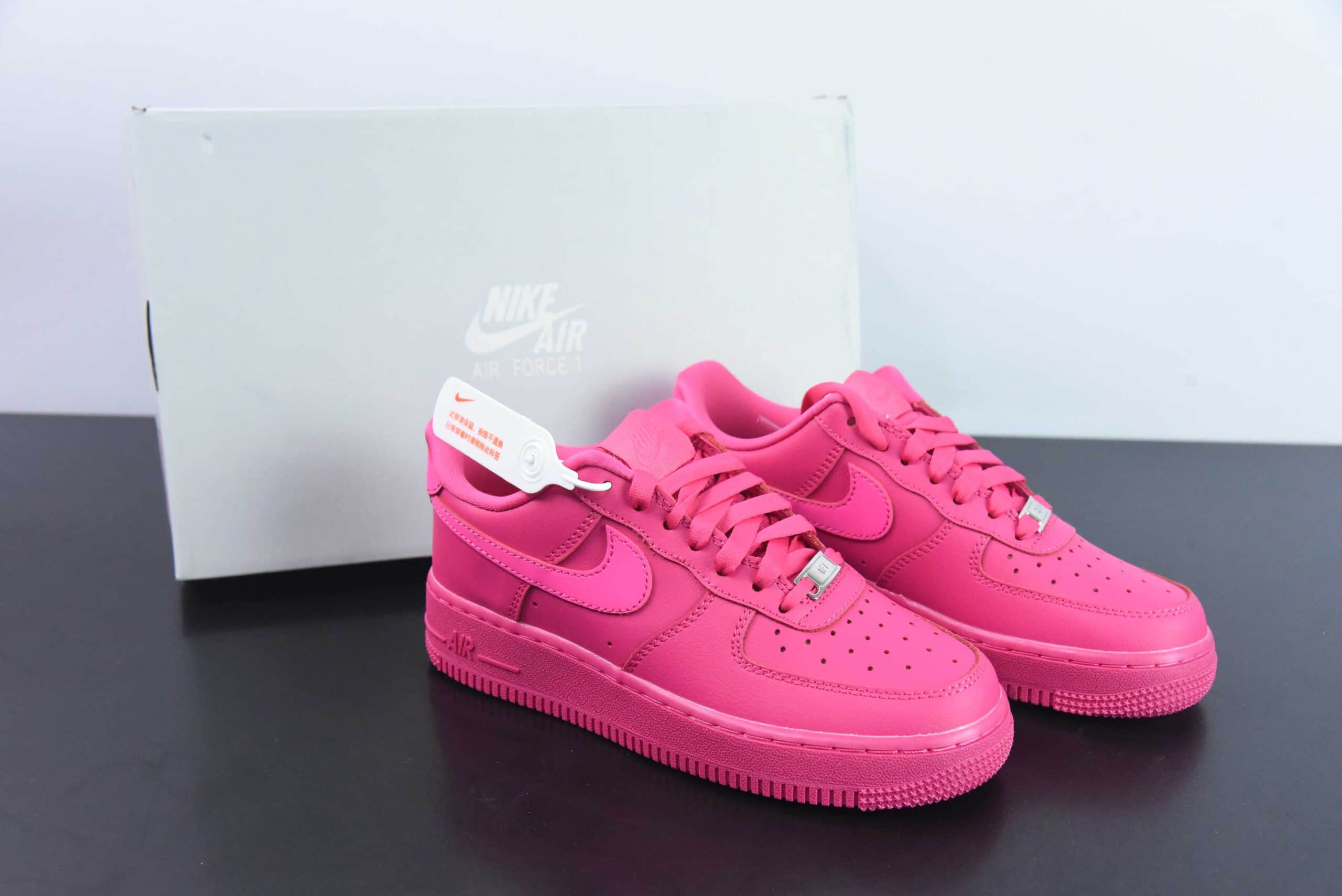 耐克Nike Air Force 1'07 Low芭比粉空军一号低帮休闲板鞋纯原版本 货号：DD8959-600 