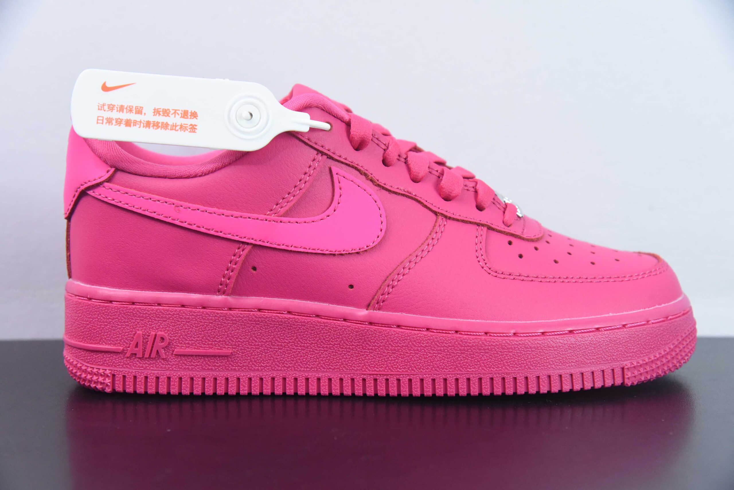 耐克Nike Air Force 1'07 Low芭比粉空军一号低帮休闲板鞋纯原版本 货号：DD8959-600 