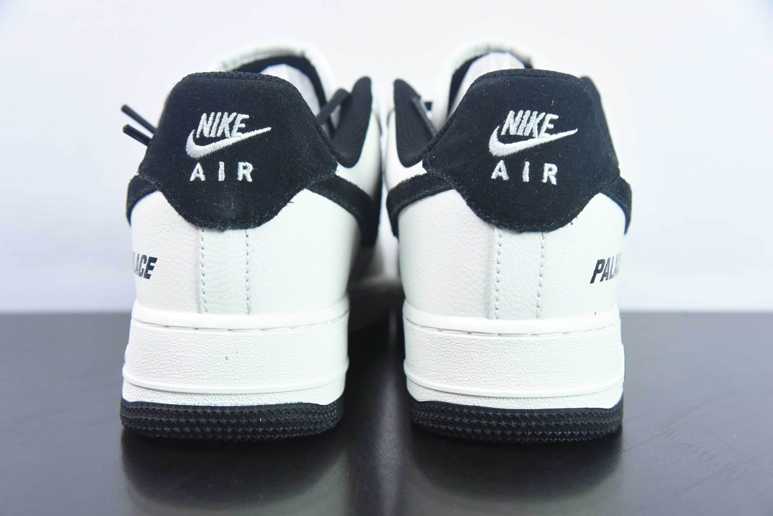 耐克Nike Air Force 1 AF1 白黑刺绣字母印花空军一号低帮休闲板鞋纯原版本 货号：PE681-822 
