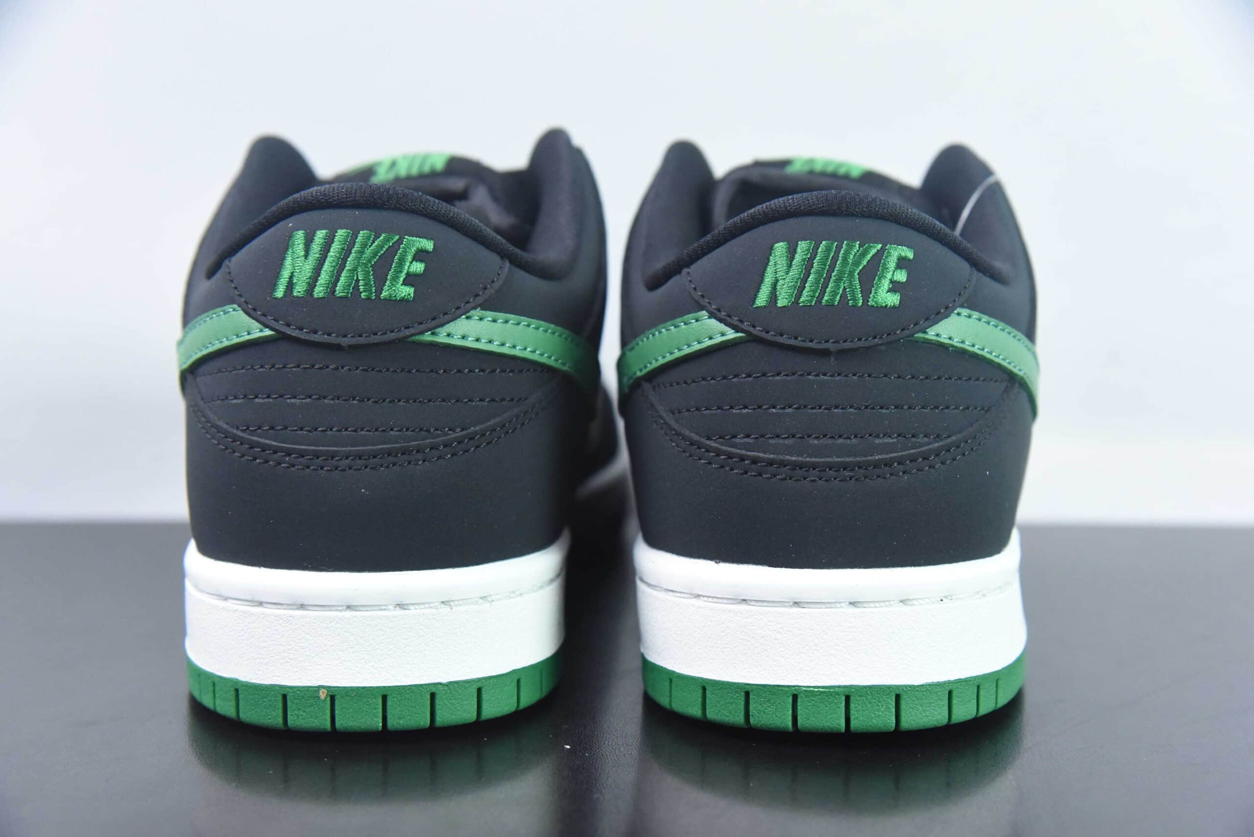 耐克Nike SB Dunk Low 黑绿SB扣篮系列低帮休闲运动滑板板鞋纯原版本 货号：BQ6817-005