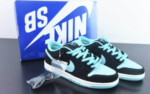 耐克Nike SB Dunk Low ProClear Jade黑浅蓝小钻石SB扣篮系列高帮休闲运动滑板板鞋纯原版本 货号：304292-030