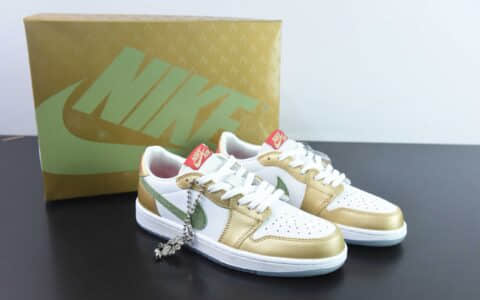 乔丹Air Jordan 1 Low OG GS Chinese New Year AJ1 龙年生肖配色低帮文化休闲板鞋纯原版本 货号：FQ6593-100