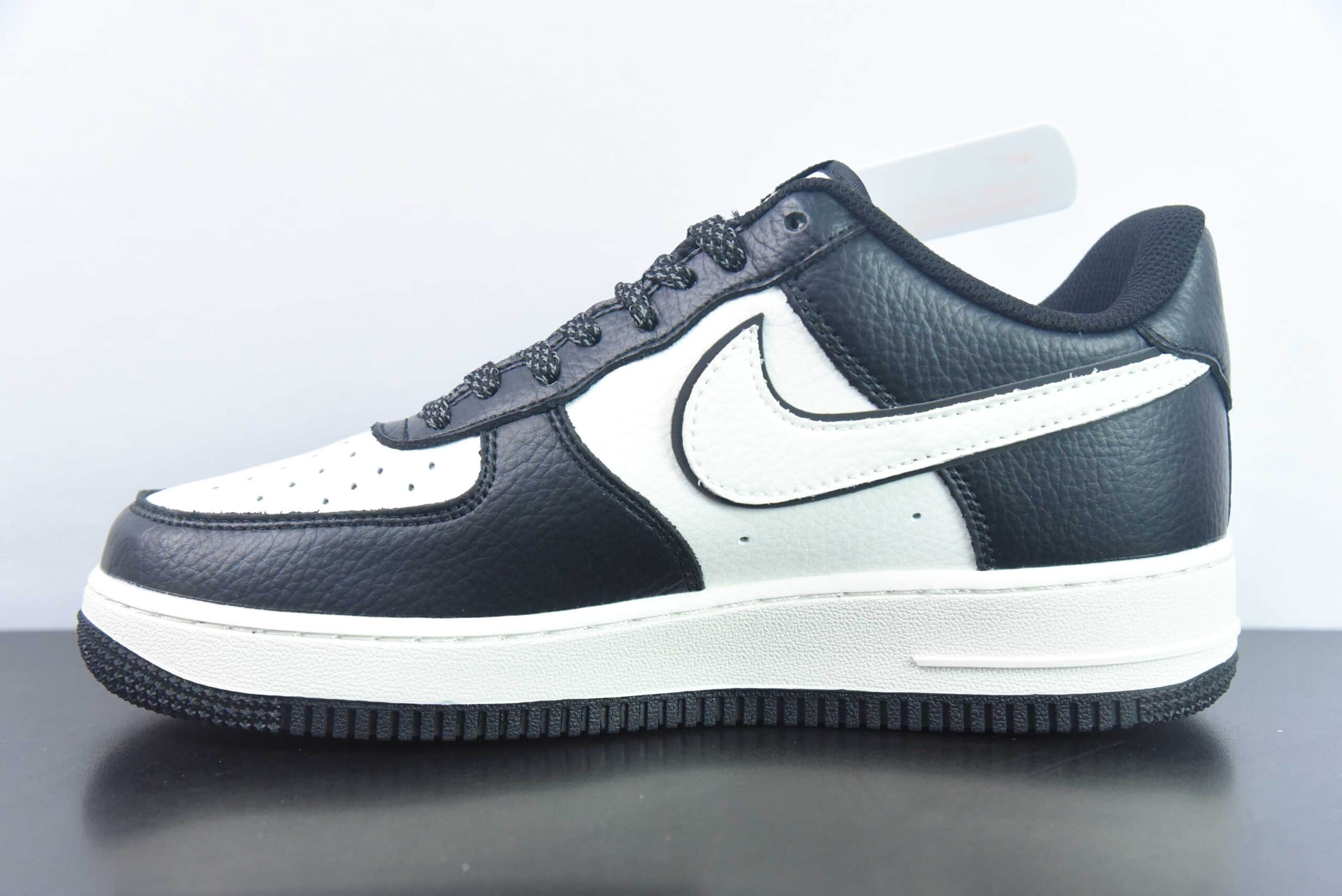 耐克NIke Air Force 1 '07 Low “蒂芙尼联名黑白熊猫”空军一号低帮休闲板鞋纯原版本 货号：AE1686-003