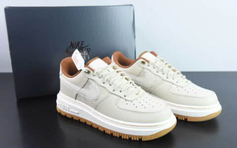 耐克Nike Air Force 1 Low Luxe 米白色空军一号低帮厚底休闲运动板鞋纯原版本 货号：DB4109-200