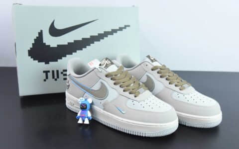 耐克Nike Air Force 1'07 Low Joker Coffee 浅咖棕色空军一号低帮定制板鞋纯原版本 货号：XL2312-111