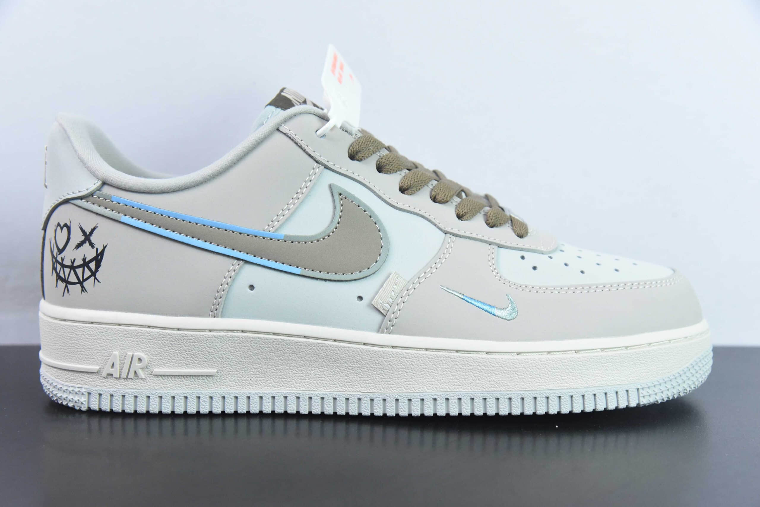 耐克Nike Air Force 1'07 Low Joker Coffee 浅咖棕色空军一号低帮定制板鞋纯原版本 货号：XL2312-111