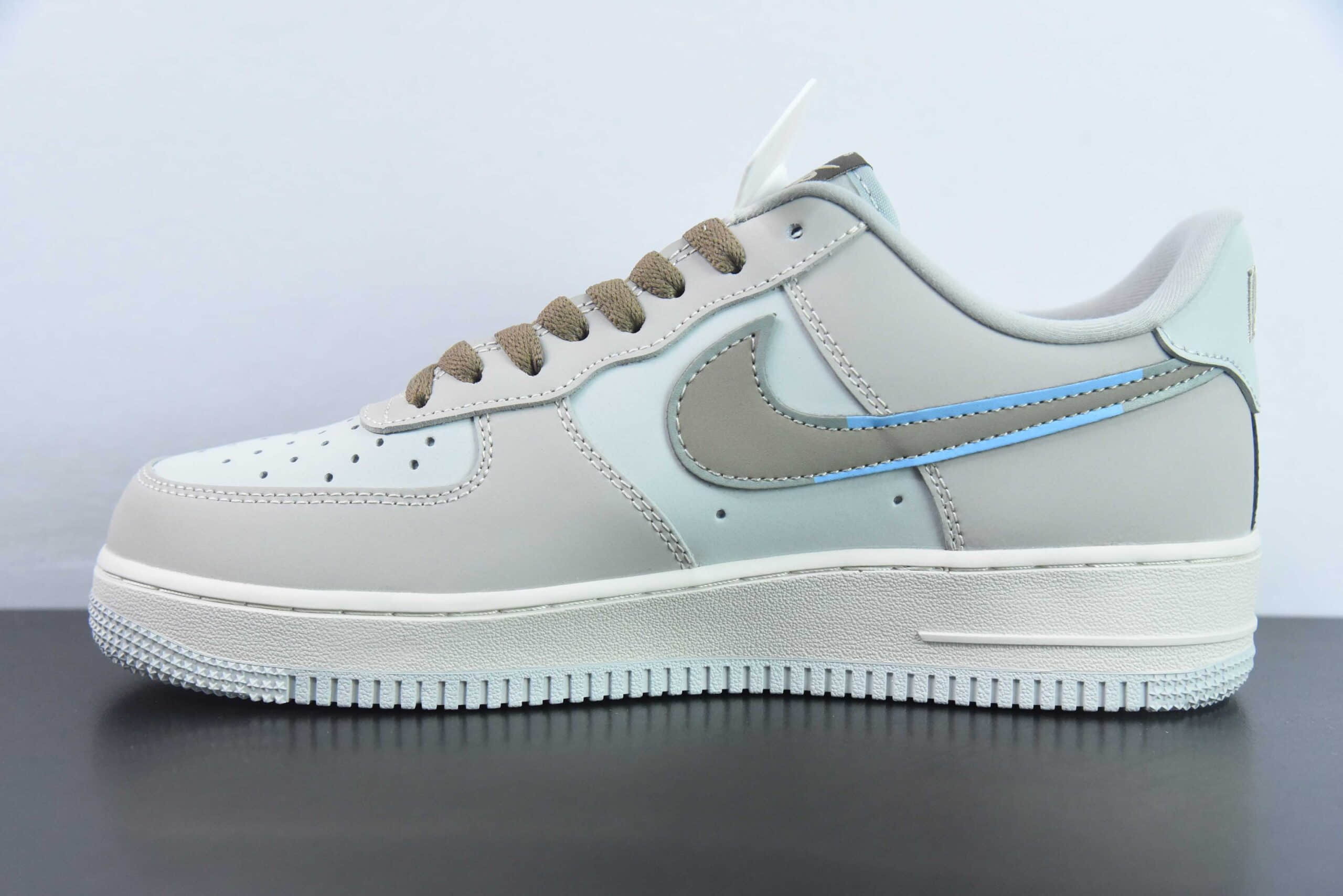 耐克Nike Air Force 1'07 Low Joker Coffee 浅咖棕色空军一号低帮定制板鞋纯原版本 货号：XL2312-111