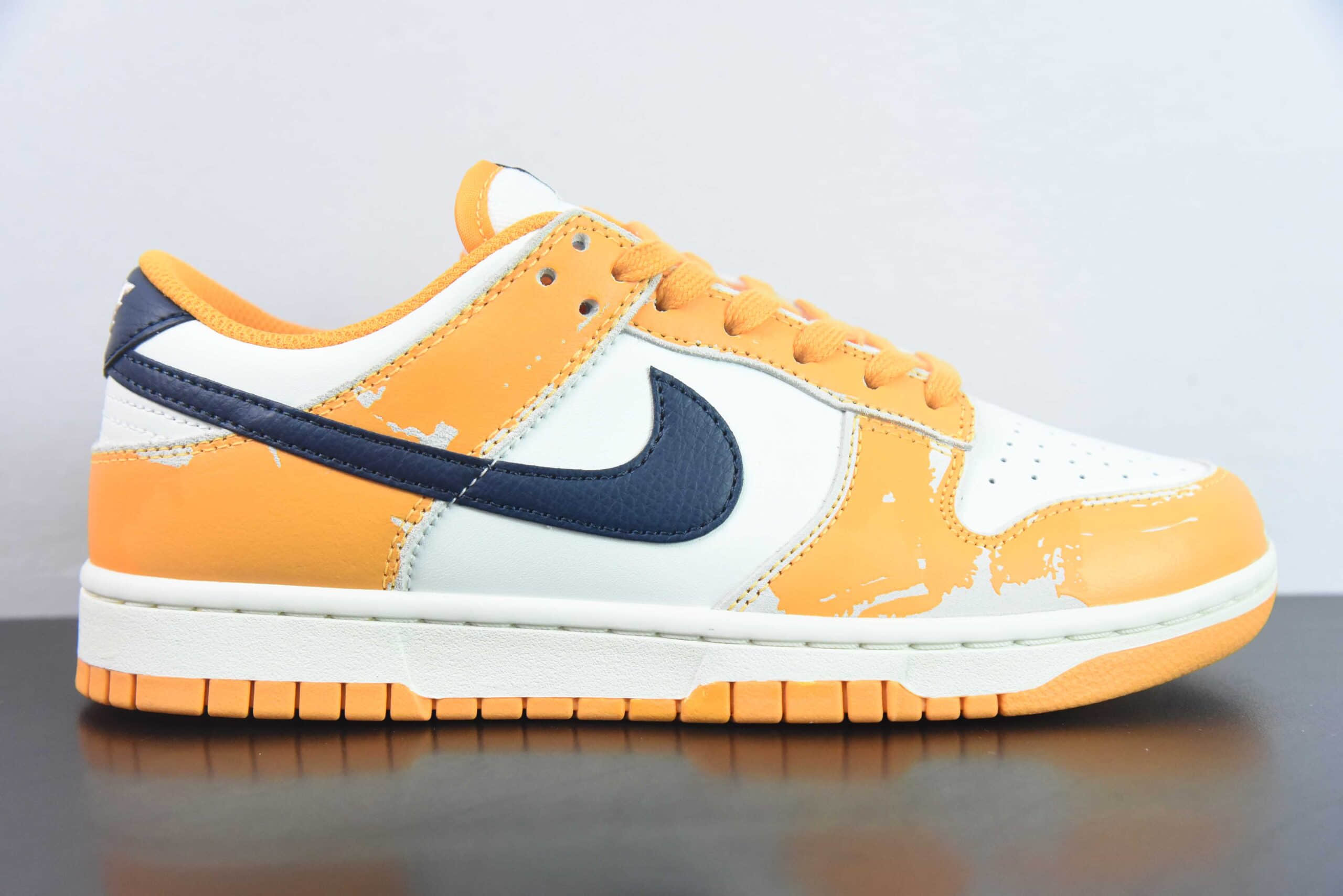 耐克Nike Dunk Low “Wear and Tear”白橙SB低帮休闲滑板鞋纯原版本 货号：FN3418-100