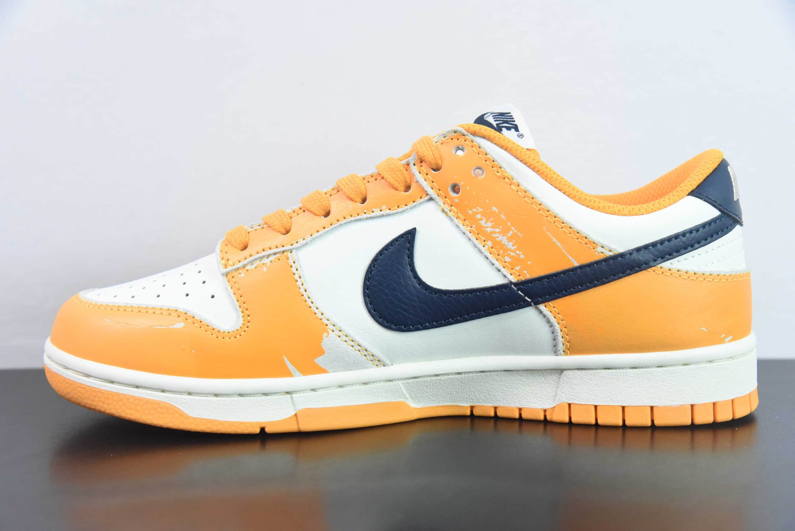 耐克Nike Dunk Low “Wear and Tear”白橙SB低帮休闲滑板鞋纯原版本 货号：FN3418-100