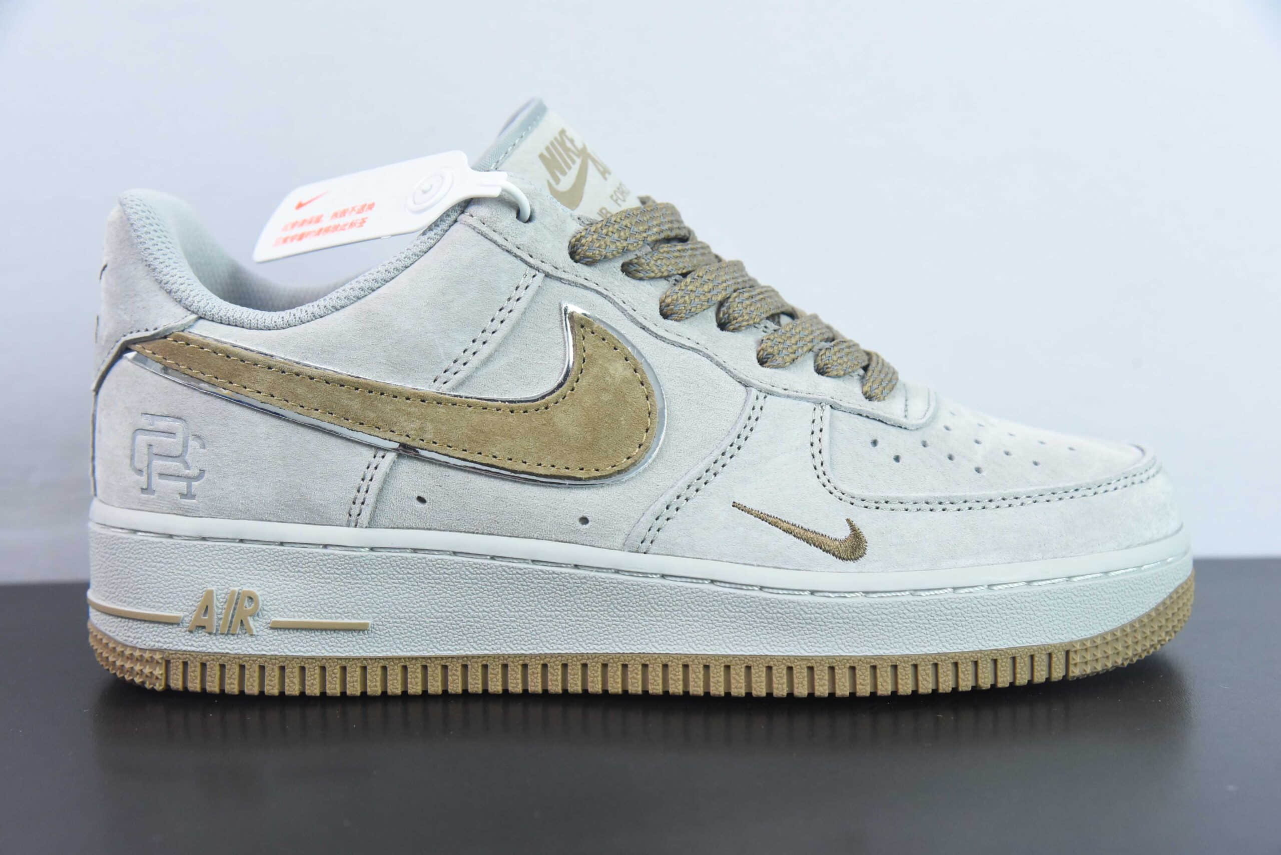 耐克Nike Air Force 1'07 Low 麂皮灰小勾卫冕冠军满天星空军一号低帮运动休闲板鞋纯原版本 货号：WW5021-625