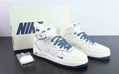 耐克Nike Air Force 1 MID '07 “深蓝珠光”小勾空军一号中帮休闲板鞋纯原版本 货号：SG2356-801