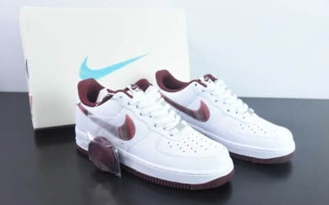 耐克NIke Air Force 1 '07 Low “镜面酒红”空军一号低帮休闲板鞋纯原版本 货号：PF9055-778