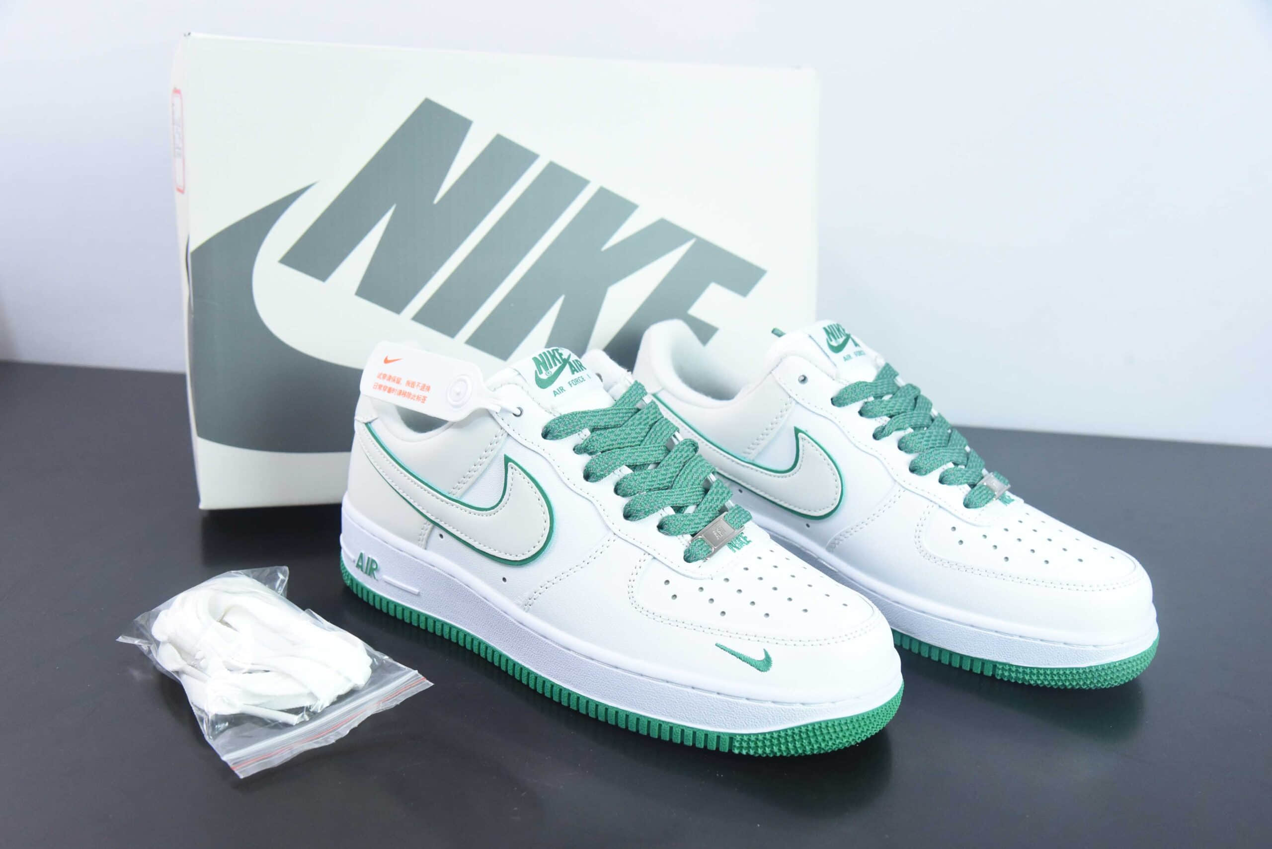 耐克Nike Air Force 1 Low 07 白绿空军一号低帮百搭休闲运动板鞋纯原版本 货号： YZ8115-001