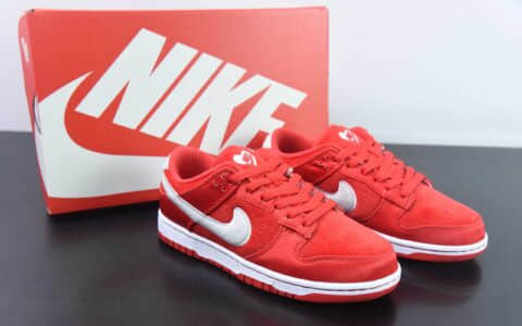 耐克Nike Dunk Low GS Valentine’s Day 灯芯绒情人节SB低帮休闲滑板鞋纯原版本 货号：FZ3548-612